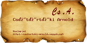 Csütörtöki Arnold névjegykártya
